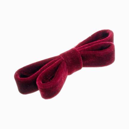 Laço Veludo Bordô