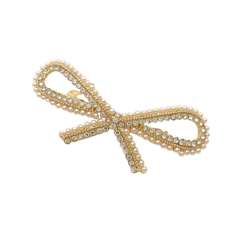 Fivela Laço Elegance Pérola - Menina Dourada
