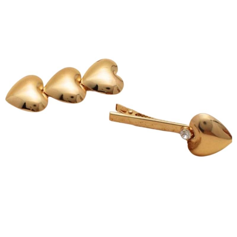 Kit 3 Grampos Lovelle - Menina Dourada