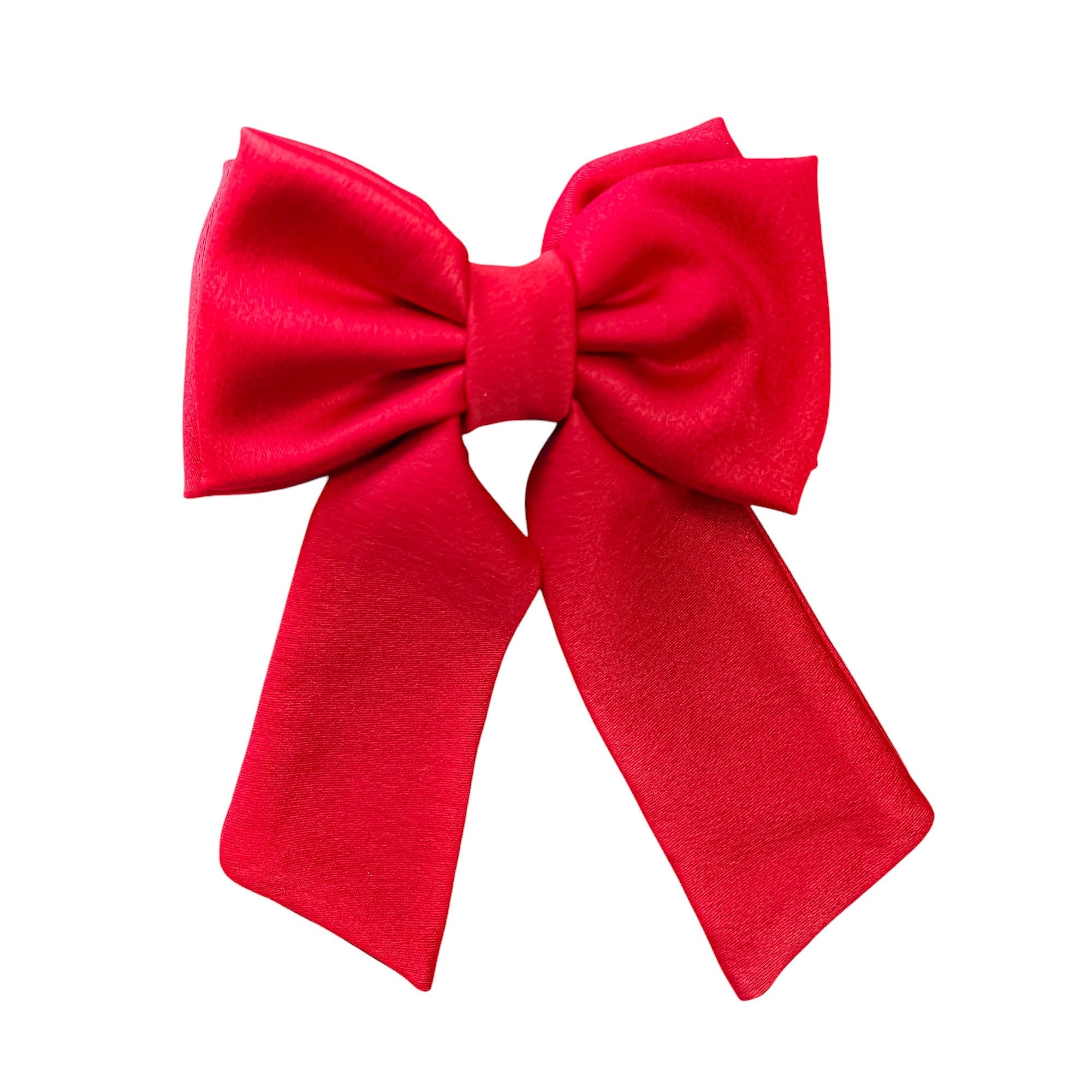 Laço Seda Vermelho - Menina Dourada